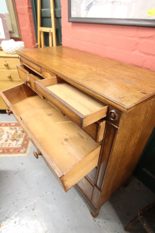 A GOOD 19TH CENTURY INLAID CHEST OF 5 PLUS 2 SECRET DRAWER CHEST OF DRAWERS - ADDITIONAL PHOTO 5