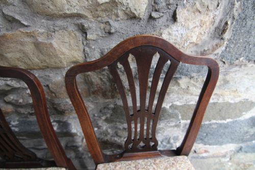 PAIR OF 19TH CENTURY UPHOLSTERED CHAIRS - ADDITIONAL PHOTO 4
