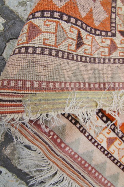 LARGE HEAVY HAND WOVEN ROMANSHAD CARPET - ADDITIONAL PHOTO 4