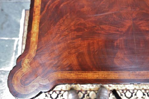 FINE IRISH MAHOGANY GAMES TABLE - ADDITIONAL PHOTO 9