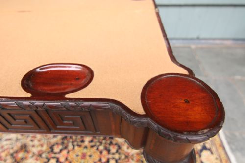 FINE IRISH MAHOGANY GAMES TABLE - ADDITIONAL PHOTO 13