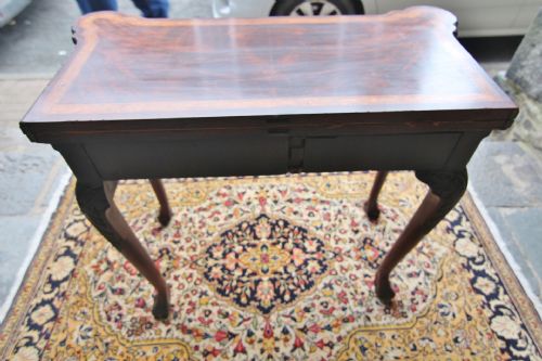 FINE IRISH MAHOGANY GAMES TABLE - ADDITIONAL PHOTO 15