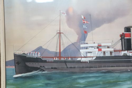 WWI STEAMSHIP 'SS BREGONIAN' 1906 OFF COAST OF ITALY - ADDITIONAL PHOTO 2