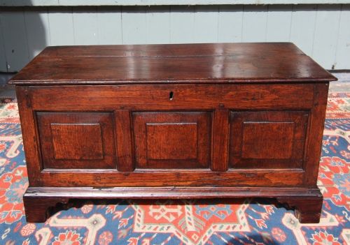 18th Century Welsh Oak Coffer Bach