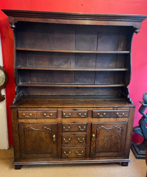 Early 18th Century Fine Oak Belly Rack Welsh Dresser