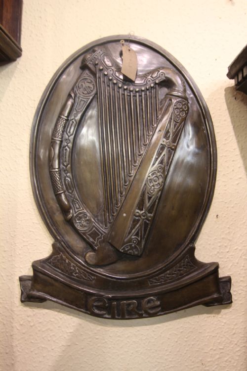 A Large Bronze Irish Plaque