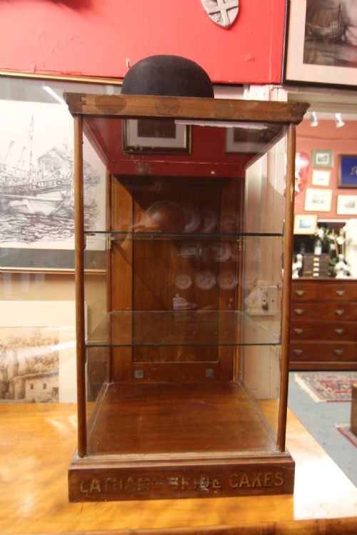 Edwardian 'Lathams Cakes' Glass Display Stand