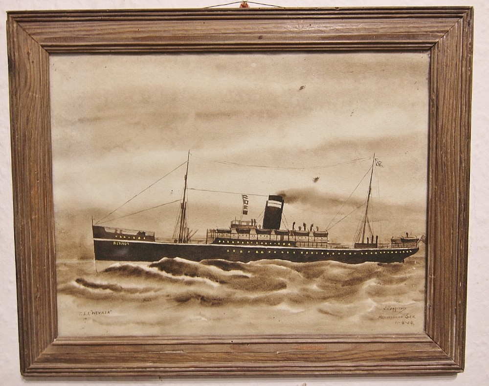 INTERWAR SHIPS PAINTING 'T.S.S NEVASA, 1924'