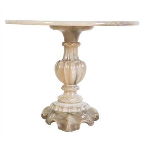 A STUNNING C19TH ITALIAN ALABASTER CENTRE TABLE - ADDITIONAL PHOTO 3
