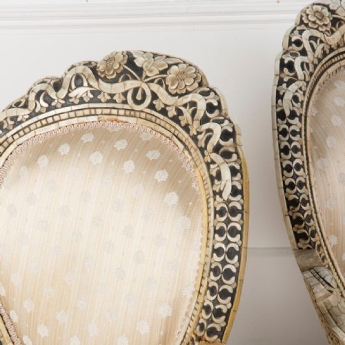 EARLY C20TH PAIR OF ANGLO INDIAN BONE INLAID CHAIR - ADDITIONAL PHOTO 1