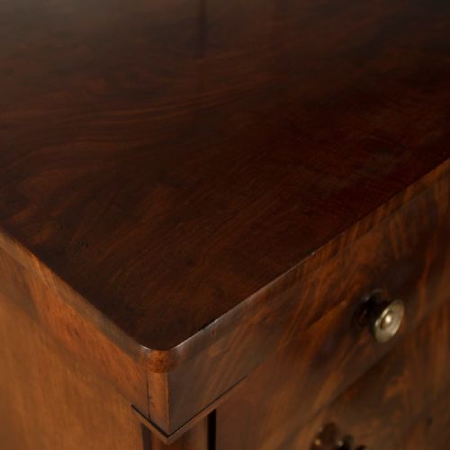 A RARE PAIR OF REGENCY MAHOGANY CHEST OF DRAWERS - ADDITIONAL PHOTO 3