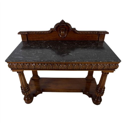 GEO IV MAHOGANY ALTHORP HALL CONSOLE TABLE - ADDITIONAL PHOTO 1