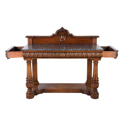 GEO IV MAHOGANY ALTHORP HALL CONSOLE TABLE - ADDITIONAL PHOTO 5