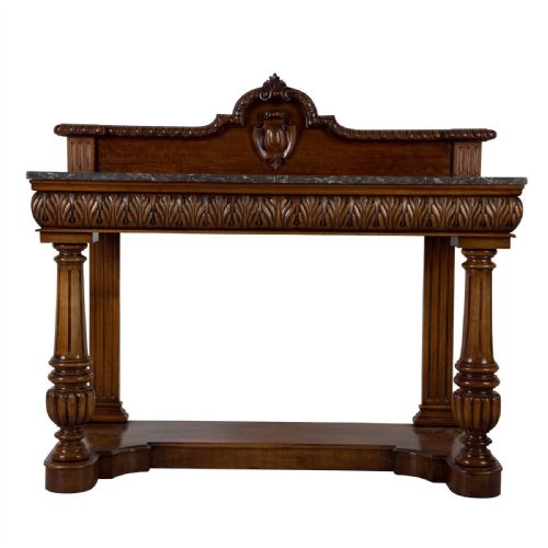 GEO IV MAHOGANY ALTHORP HALL CONSOLE TABLE - ADDITIONAL PHOTO 6