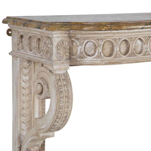 EARLY C19TH DECORATED WALL HANGING CONSOLE TABLE - ADDITIONAL PHOTO 2