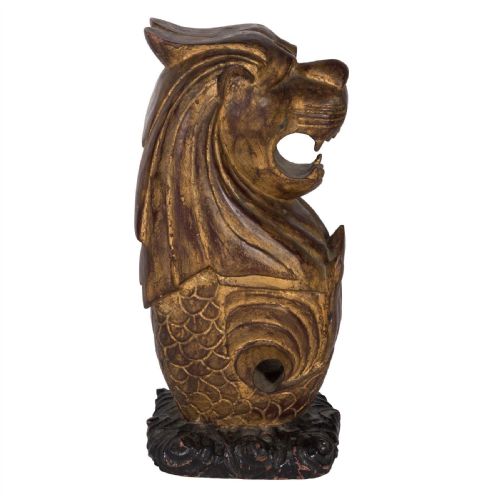 C19TH CONTINENTAL CARVING OF A MYTHICAL ANIMAL - ADDITIONAL PHOTO 2