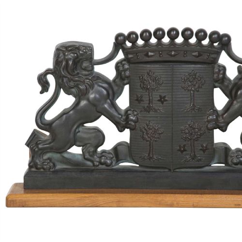 RARE 19TH CENTURY BRONZE COAT OF ARMS - ADDITIONAL PHOTO 2