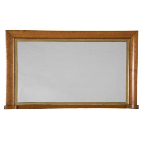 early c19th maple overmantle mirror - CATEGORY: ANTIQUE MIRRORS - DATED 19TH CENTURY