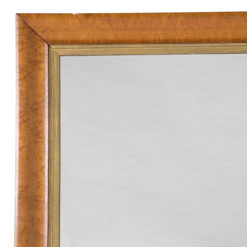 EARLY C19TH MAPLE OVERMANTLE MIRROR - ADDITIONAL PHOTO 1