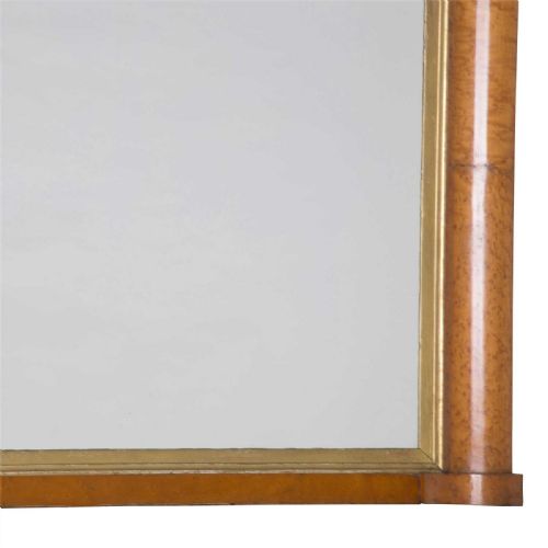 EARLY C19TH MAPLE OVERMANTLE MIRROR - ADDITIONAL PHOTO 2