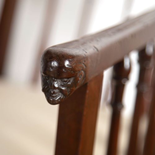 PAIR OF 19TH CENTURY MAHOGANY LIBRARY CHAIRS - ADDITIONAL PHOTO 4
