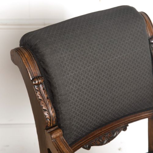 19TH CENTURY PAIR OF MAHOGANY OPEN ARMCHAIRS - ADDITIONAL PHOTO 2