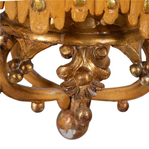 IMPRESSIVE C19TH ITALIAN GILTWOOD LANTERN - ADDITIONAL PHOTO 4