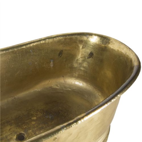 MASSIVE EARLY C20TH BRASS BATH - ADDITIONAL PHOTO 3