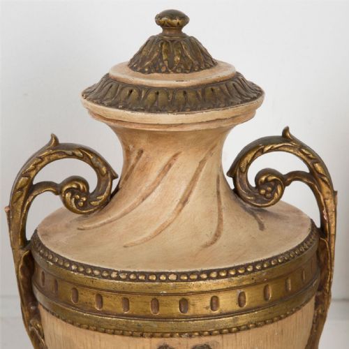 PAIR OF EARLY C20TH TERRACOTTA VASE URNS - ADDITIONAL PHOTO 3