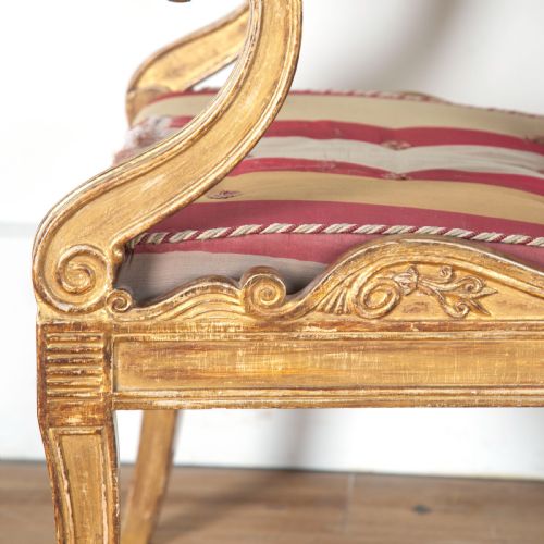 REGENCY GILTWOOD HENRY HOLLAND ARMCHAIR - ADDITIONAL PHOTO 8