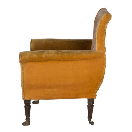 LARGE REGENCY MAHOGANY LIBRARY CHAIR - ADDITIONAL PHOTO 1