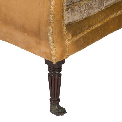 LARGE REGENCY MAHOGANY LIBRARY CHAIR - ADDITIONAL PHOTO 2