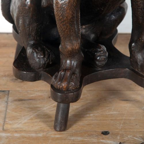 LIFE SIZE C19TH DECORATED TERRACOTTA BULLDOG - ADDITIONAL PHOTO 7