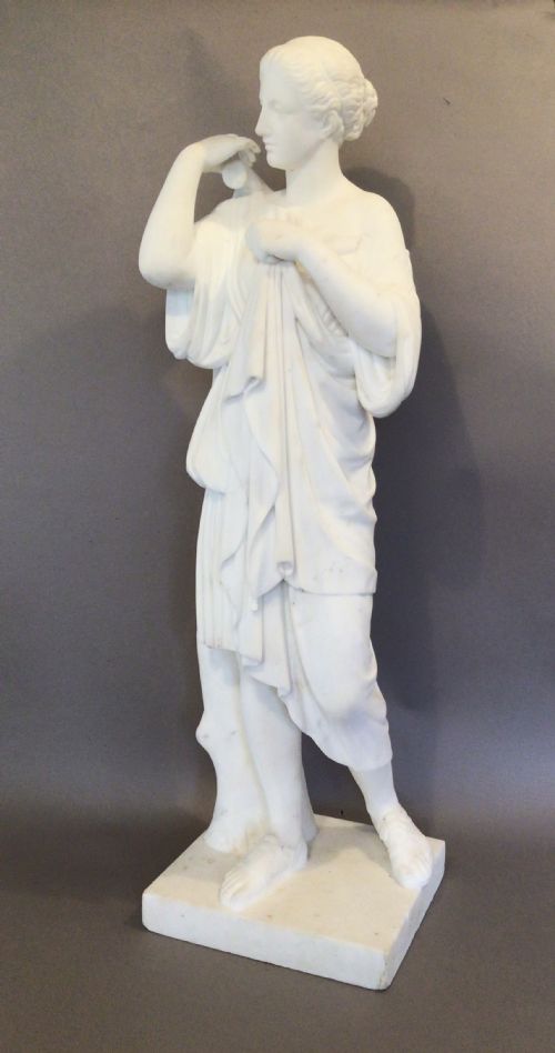 C19TH ITALIAN GRAND TOUR MARBLE STATUE - ADDITIONAL PHOTO 1