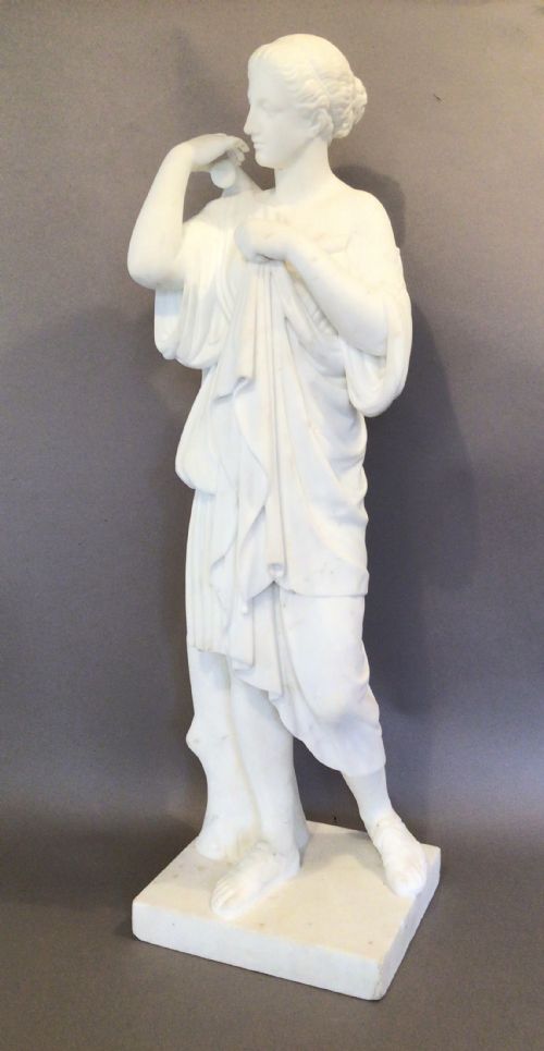 C19TH ITALIAN GRAND TOUR MARBLE STATUE - ADDITIONAL PHOTO 2