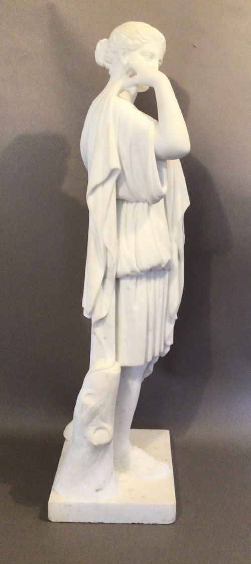 C19TH ITALIAN GRAND TOUR MARBLE STATUE - ADDITIONAL PHOTO 8