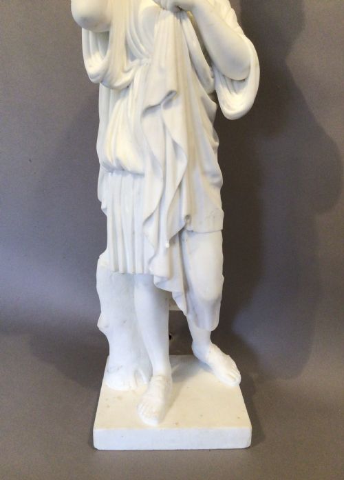 C19TH ITALIAN GRAND TOUR MARBLE STATUE - ADDITIONAL PHOTO 11
