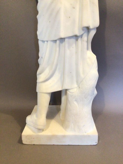 C19TH ITALIAN GRAND TOUR MARBLE STATUE - ADDITIONAL PHOTO 18