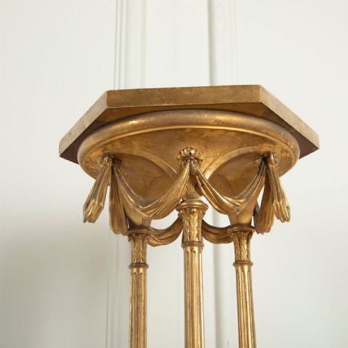 19TH CENTURY GILTWOOD TORCHERE - ADDITIONAL PHOTO 4