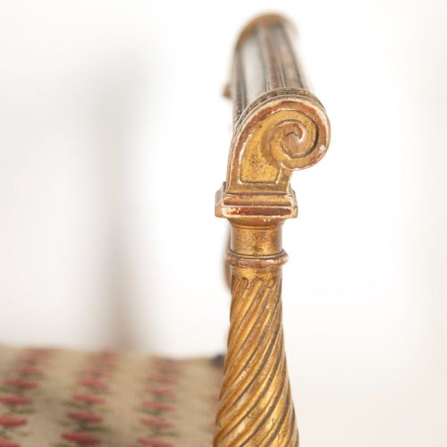 19TH CENTURY FRENCH GILTWOOD STOOL - ADDITIONAL PHOTO 3