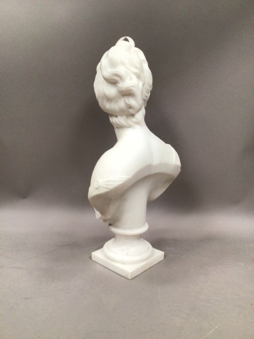 19TH CENTURY GRAND TOUR MARBLE BUST OF DIANA - ADDITIONAL PHOTO 6