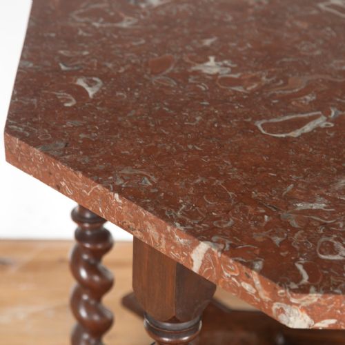 19TH CENTURY CENTREHALL TABLE WITH MARBLE TOP - ADDITIONAL PHOTO 1