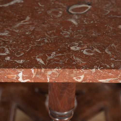19TH CENTURY CENTREHALL TABLE WITH MARBLE TOP - ADDITIONAL PHOTO 2
