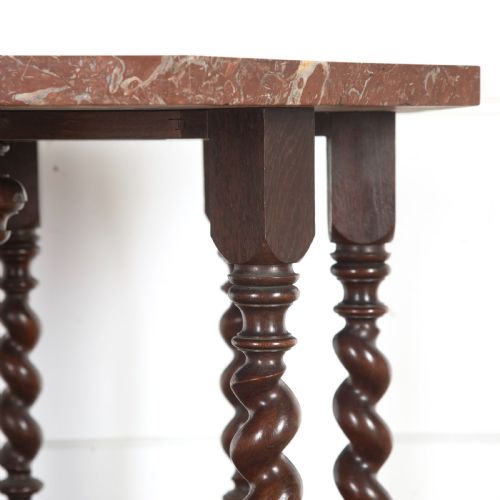 19TH CENTURY CENTREHALL TABLE WITH MARBLE TOP - ADDITIONAL PHOTO 5
