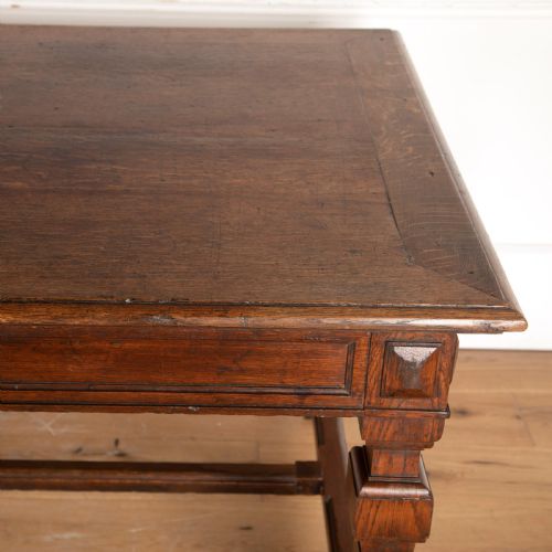 LARGE C19TH OAK FARMHOUSE TABLE - ADDITIONAL PHOTO 5