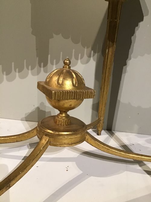 A STYLISH LATE C18TH CONTINENTAL GILTWOOD TABLE - ADDITIONAL PHOTO 1