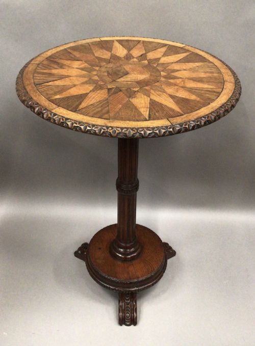 19TH CENTURY OAK OCCASIONAL TABLE - ADDITIONAL PHOTO 1