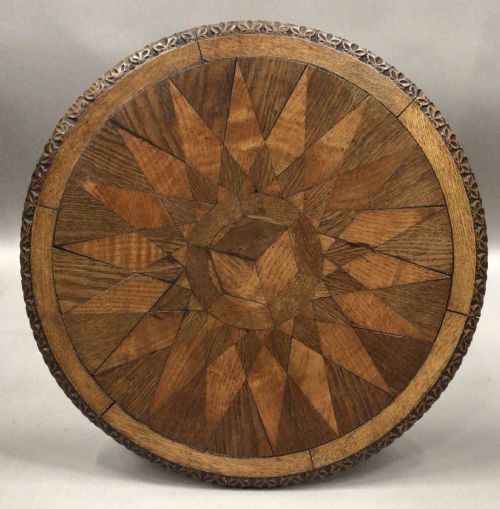 19TH CENTURY OAK OCCASIONAL TABLE - ADDITIONAL PHOTO 2