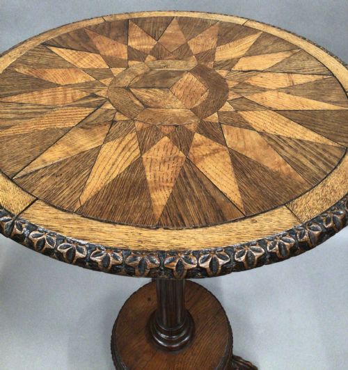 19TH CENTURY OAK OCCASIONAL TABLE - ADDITIONAL PHOTO 4