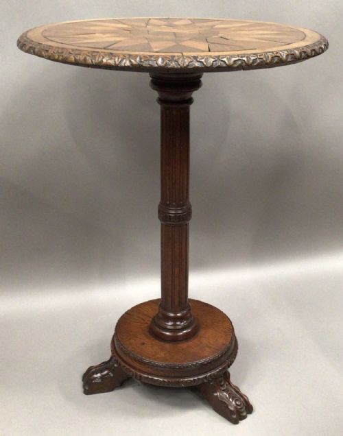 19TH CENTURY OAK OCCASIONAL TABLE - ADDITIONAL PHOTO 5